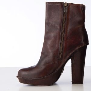 Frye leather booties